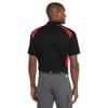 CornerStone Unisex Select Snag-Proof Two Way Colorblock Pocket Polo | Collared Work Shirt for Men & Women, Casual Short Sleeve Top for Golf & Tennis, Polos/Knits, Black/Red, M view 3
