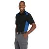 CornerStone Unisex Select Snag-Proof Two Way Colorblock Pocket Polo | Collared Work Shirt for Men & Women, Casual Short Sleeve Top for Golf & Tennis, Polos/Knits, Black/Royal, S view 2