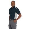 CornerStone Unisex Select Snag-Proof Two Way Colorblock Pocket Polo | Collared Work Shirt for Men & Women, Casual Short Sleeve Top for Golf & Tennis, Polos/Knits, Dark Navy/Light Grey, S view 2