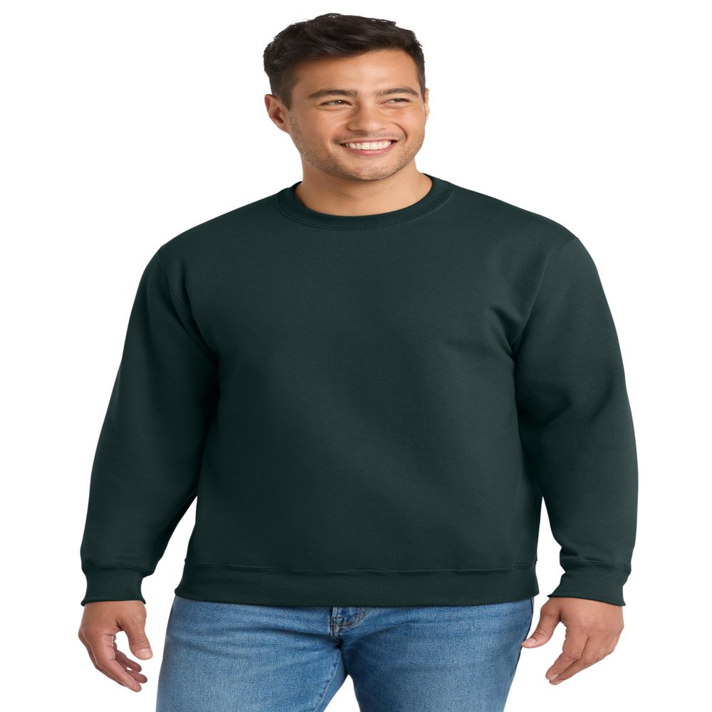 Port & Co Tall Essential Fleece Crewneck Sweatshirt Dark Green