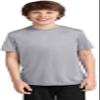 Port & Company Youth Performance Tee | UPF 50 Athletic Workout Clothing for Spring & Summer | PC380Y, Silver, Medium view 1