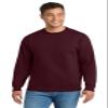 Port & Co Tall Essential Fleece Crewneck Sweatshirt Maroon view 1