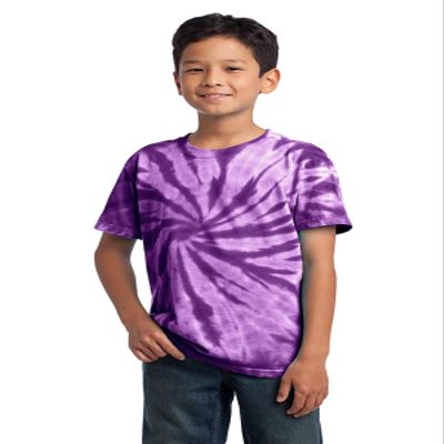 Port & Company Youth Tie-Dye Tee-PC147Y-XS-Purple