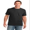 Port & Company Core Cotton Pocket Tee XL Jet Black view 1