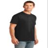 Port & Company Core Cotton Pocket Tee XL Jet Black view 4