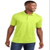 Port & Co Core Blend Jersey Knit Pocket Polo-KP55P-S-Safety Green view 1