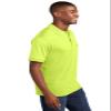 Port & Co Core Blend Jersey Knit Pocket Polo-KP55P-S-Safety Green view 2