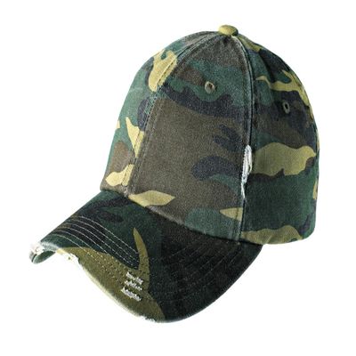 District Distressed Cap OSFA Military Camo