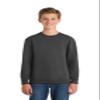 Port & Co Youth Core Fleece Crewneck Sweatshirt-PC90Y-XL-Charcoal view 1