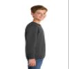 Port & Co Youth Core Fleece Crewneck Sweatshirt-PC90Y-XL-Charcoal view 2