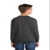 Port & Co Youth Core Fleece Crewneck Sweatshirt-PC90Y-XL-Charcoal view 3