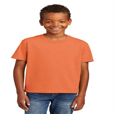 Port & Company Youth Essential Tee Orange Sherbet XL