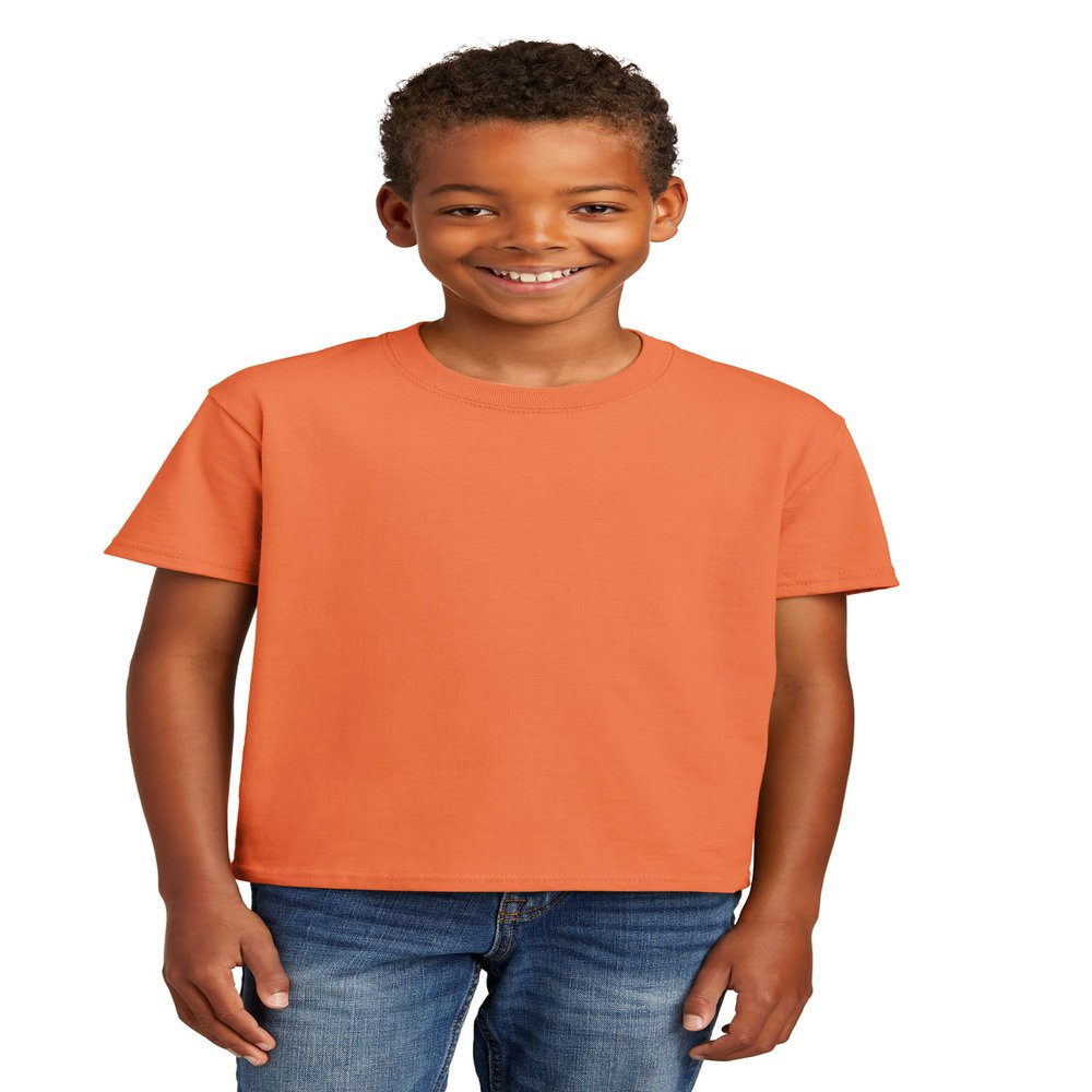 Port & Company Youth Essential Tee Orange Sherbet XL