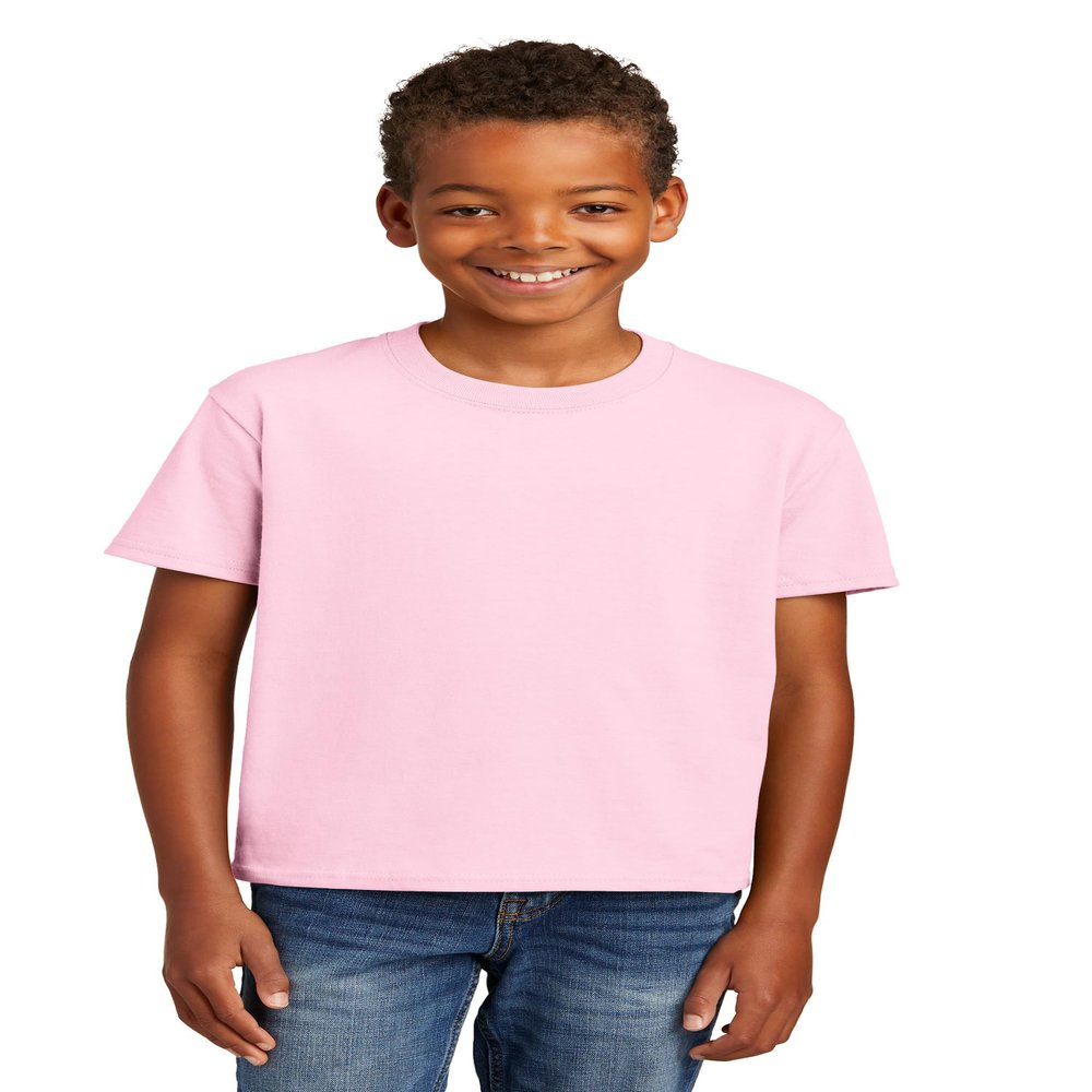 Port & Company Youth Essential Tee-PC61Y-S-Pale Pink