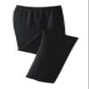 SPORT-TEK Unisex Open Bottom Sweatpants Black view 4