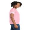 SPORT-TEK Women's PosiCharge Replica Jersey | Athletic Workout Clothing for Spring & Summer, Trendy Ladies Gym Fashion Light Pink/White view 2