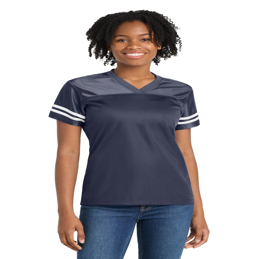 SPORT-TEK Women's PosiCharge Replica Jersey | Athletic Workout Clothing for Spring & Summer, Trendy Ladies Gym Fashion