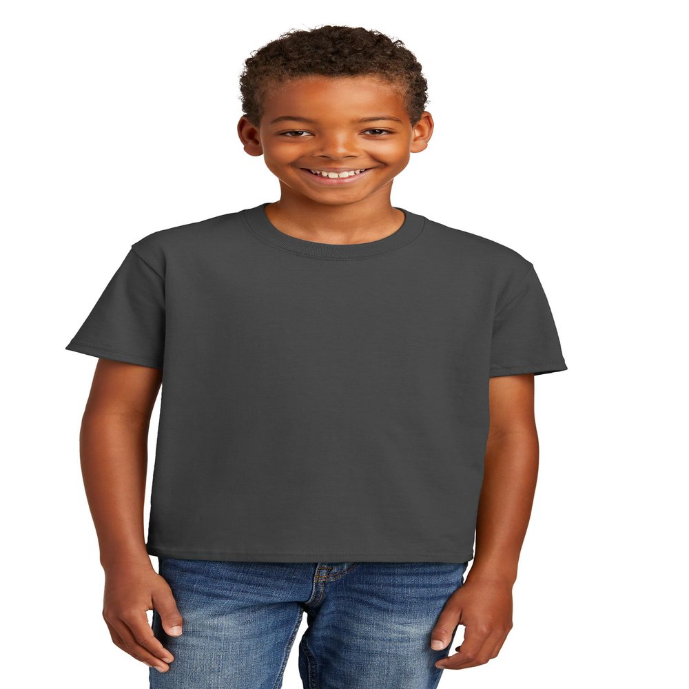Port & Company Youth Essential Tee-PC61Y-S-Charcoal