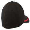 SPORT-TEK Unisex Flexfit Performance Colorblock Cap Black/True Red view 3