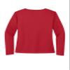 SPORT-TEK Women's Long Sleeve PosiCharge Competitor V-Neck Tee | Workout T-Shirt for Spring & Summer Fashion, Athletic Fit Gym Clothing True Red view 2