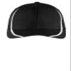 SPORT-TEK Unisex Flexfit Performance Colorblock Cap Black/White view 2