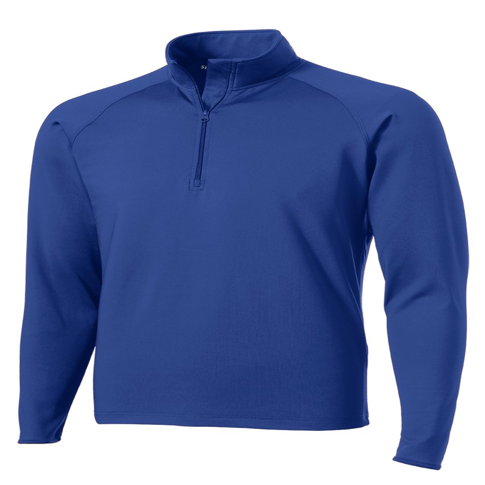 SPORT-TEK Unisex Tall Sport-Wick Stretch Quarter Zip Pullover True Royal