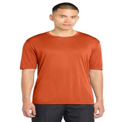 SPORT-TEK Unisex Tall PosiCharge Competitor Tee, Deep Orange, Extra Large Tall