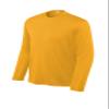 SPORT-TEK Youth Long Sleeve PosiCharge Competitor Tee | Breathable Athletic Shirt for Boys & Girls, Spring & Summer Clothing Gold view 3