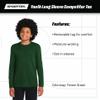 SPORT-TEK Youth Long Sleeve PosiCharge Competitor Tee | Breathable Athletic Shirt for Boys & Girls, Spring & Summer Clothing Iron Grey view 4