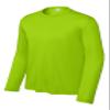 SPORT-TEK Youth Long Sleeve PosiCharge Competitor Tee | Breathable Athletic Shirt for Boys & Girls, Spring & Summer Clothing Lime Shock view 3