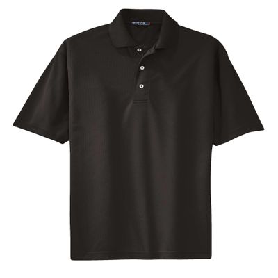 SPORT-TEK Unisex Tall Dri-Mesh Polo Black