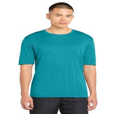 SPORT-TEK Unisex Tall PosiCharge Competitor Tee, Tropic Blue, Extra Large Tall
