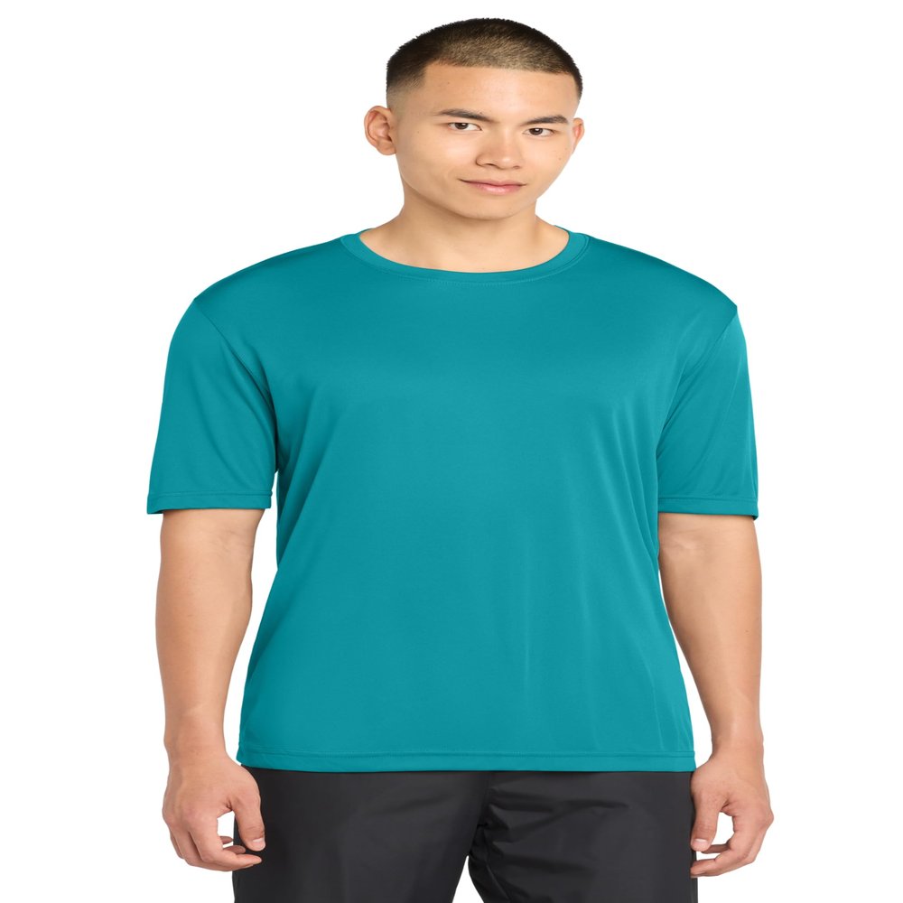 SPORT-TEK Unisex Tall PosiCharge Competitor Tee, Tropic Blue, Extra Large Tall