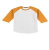 SPORT-TEK Youth Colorblock Raglan Jersey White/Gold view 1