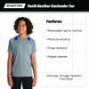 SPORT-TEK Youth Heather Colorblock Contender Tee | Athletic Shirt for Kids, Spring & Summer Clothing for Active Boys & Girls view 3