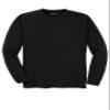 SPORT-TEK Unisex Long Sleeve Ultimate Performance Crew | Athletic Top for Men & Women, Lightweight Gym Clothing for Summer Black view 1