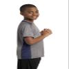 SPORT-TEK Youth Heather Colorblock Contender Tee | Athletic Shirt for Kids, Spring & Summer Clothing for Active Boys & Girls view 3