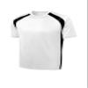 SPORT-TEK Unisex Dry Zone Colorblock Crew White/Black view 3