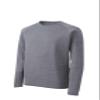SPORT-TEK Unisex Long Sleeve Ultimate Performance Crew | Athletic Top for Men & Women, Lightweight Gym Clothing for Summer Heather Grey view 3