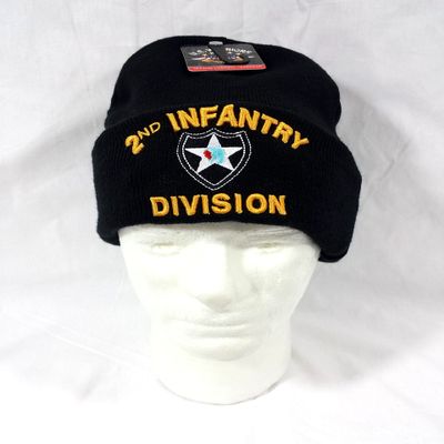 2ND INFANTRY DIVISION CUFFED BEANIE KNIT SKULL CAP