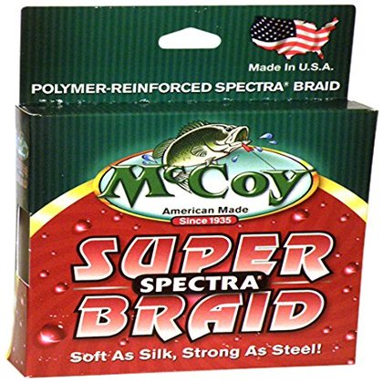 McCoy Fishing Super Spectra Braid Fishing Line, Hi-Viz Yellow, 300-Yard/80-Pound