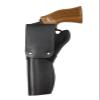Barsony Black Leather Western Style Gun Holster for Taurus 66 607 627 Tracker (7 Shot) Right view 3