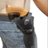 Barsony Black Leather Western Style Gun Holster for 6" Astra .38 .357 .41 Left view 4