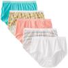 Fruit of the Loom Women's100% Cotton 6-Pack Briefs Ladys Underwear Panties - 7 view 1