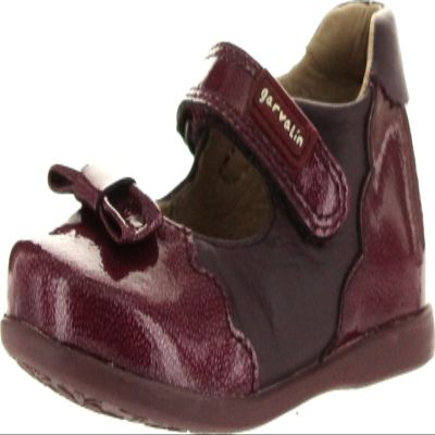 Garvalin Girls European Fashion Dress Casual Mary Jane Flats Shoes,Burgundy,20