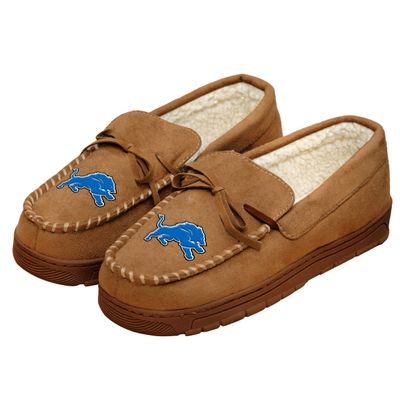 FOCO Detroit Lions NFL Mens Team Logo Moccasin Slippers - M