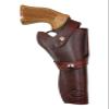 Barsony Burgundy Leather Western Style Gun Holster for 6" Llama Comanche III Right view 1