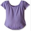 Bloch Dance Girls Dujour Microlux Short sleeve Leotard, Lavender, Size 14 view 2