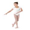 Bloch Dance Girls Dujour Microlux Short sleeve Leotard, White, Size 8-10 view 1
