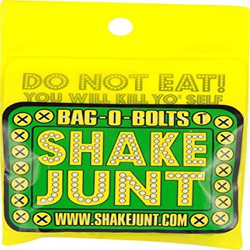 Shake Junt Phillips Bag-O-Bolts Green / Yellow Skateboard Hardware Set - 1"